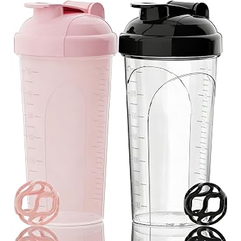 2 st ck Protein Shaker 800ML protein bottle eiwei  shaker BPA-frei mit Tritan Mixbal