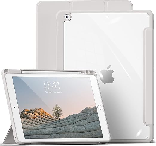 Hülle Ipad 9 Generation Mit Stifthalter aoub Hülle für iPad 9. /8. / 7. Generation 2021 2020 2019, Smart Folio