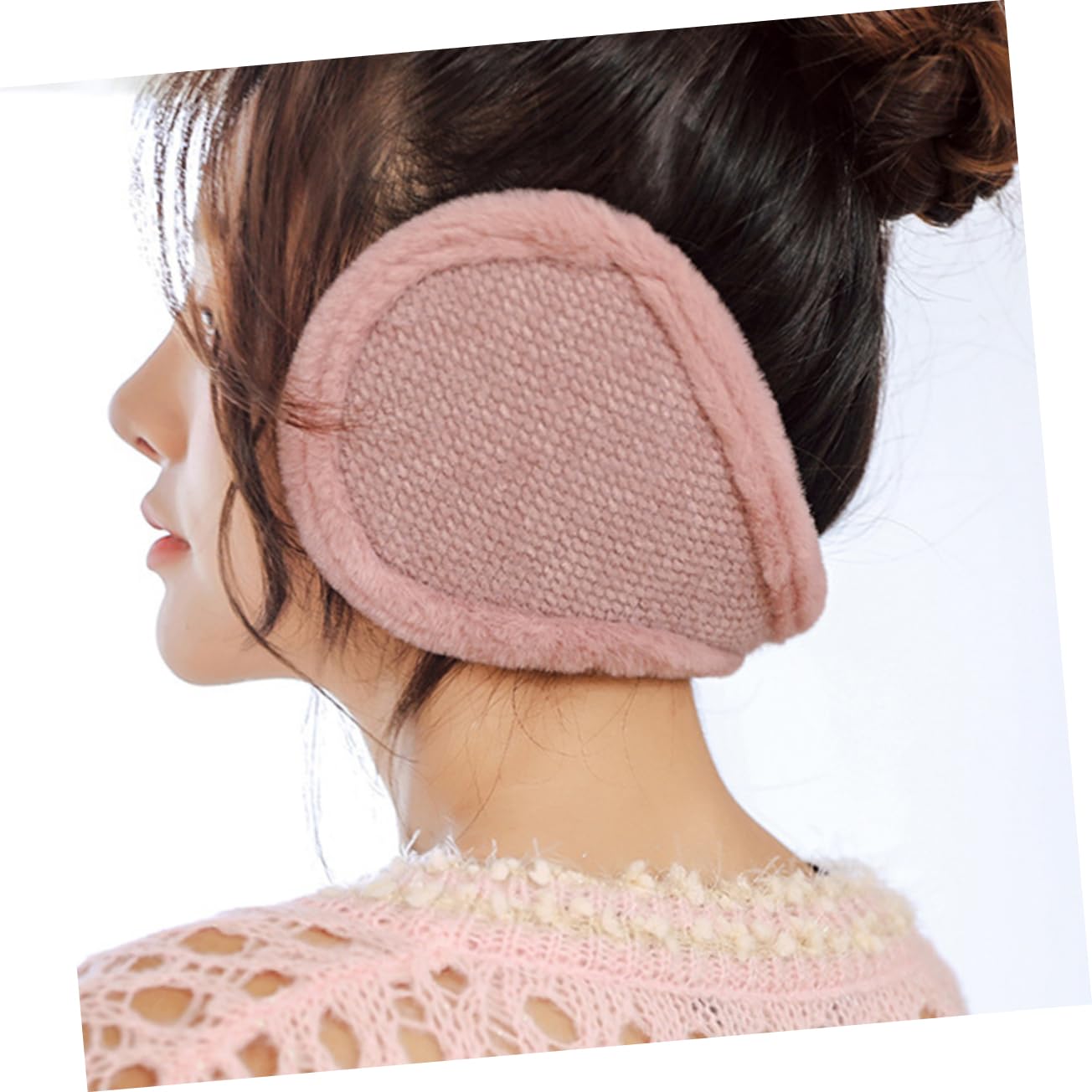 Ipetboom 1Pc Plush Windproof Warm Earmuffs for Winter Ear Protectors for Men and Women Cozy Chenille Ear Covers Warm for Cold Weather Use