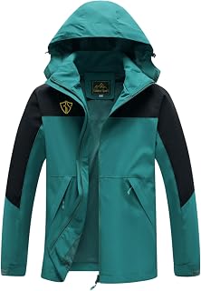 GIISAM Rain Jacket for Women, Women's Waterproof Lightweight Rain Jackets Packable Raincoat Windbreaker Coat with Hood