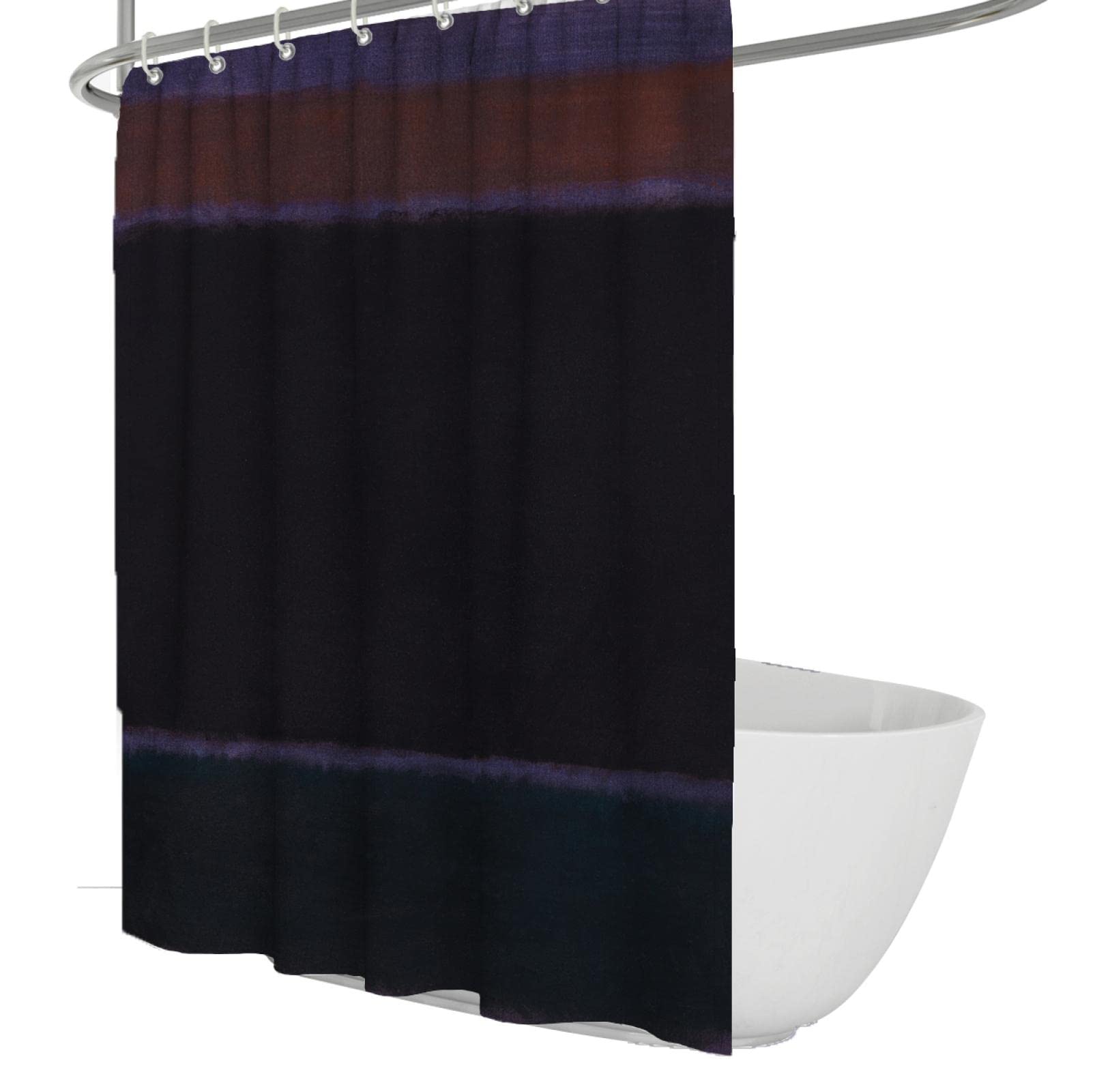 Célèbre Peinture Rideau De Douche Peinture À l'huile Art Classique Rétro Mark Rothko Peinture Abstraite Séchage Rapide Rideau De Douche Conception Imperméable Et Polyester 180x200cm