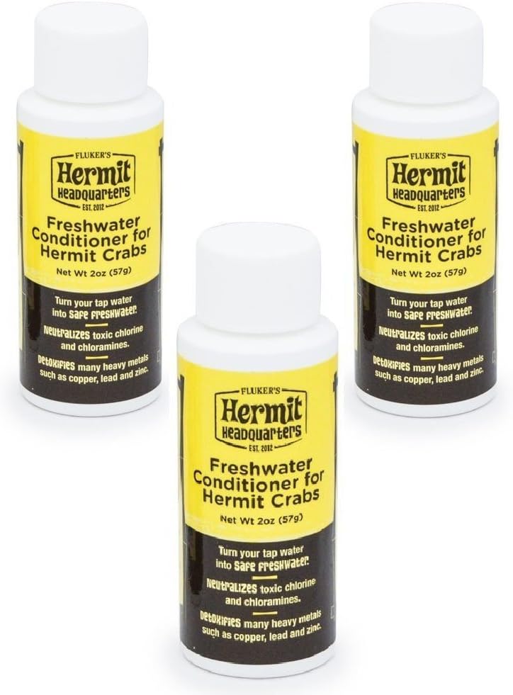 Fluker's Freshwater Conditioner for Hermit Crabs, 2-Ounce (3 Pack)
