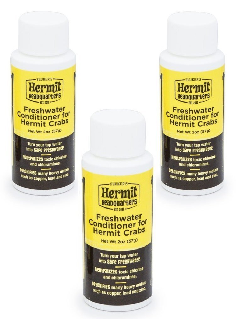 Fluker's Freshwater Conditioner for Hermit Crabs, 2-Ounce (3 Pack)