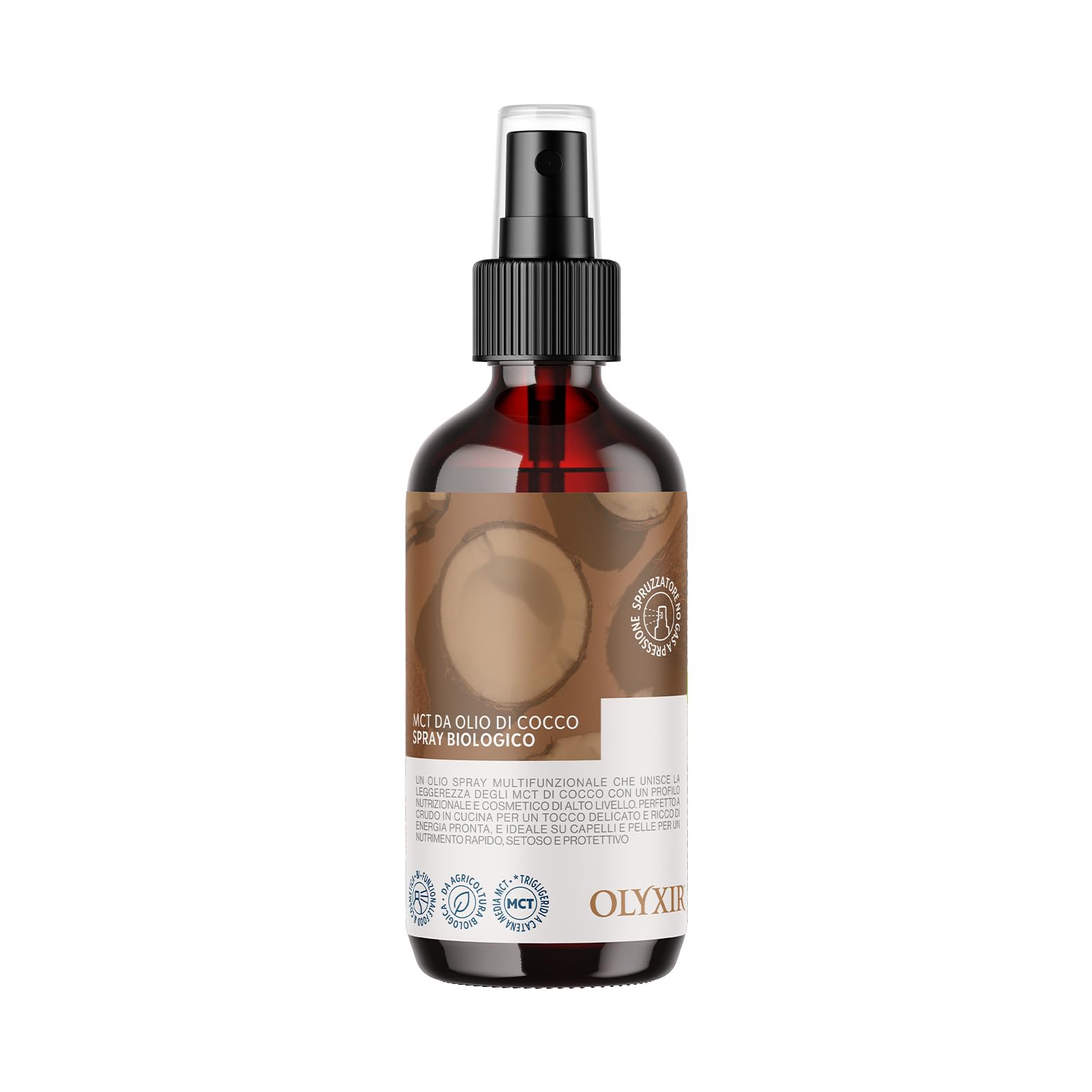 Benvolio Spray MCT Aceite de Coco Bio 250ml – Keto & Paleo – Antifrizz, Energía Rápida