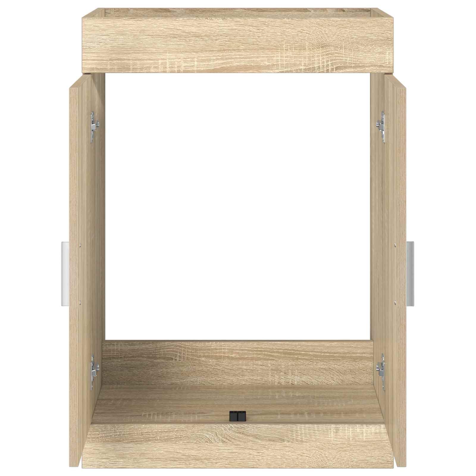 Szafka pod umywalkę, dąb Sonoma, materiał drewnopochodny, 56 x 37,5 x 81 cm, miejsce do przechowywania, mebel łazienkowy, szafka pod umywalkę, komoda do łazienki, dla gości, organizer do WC