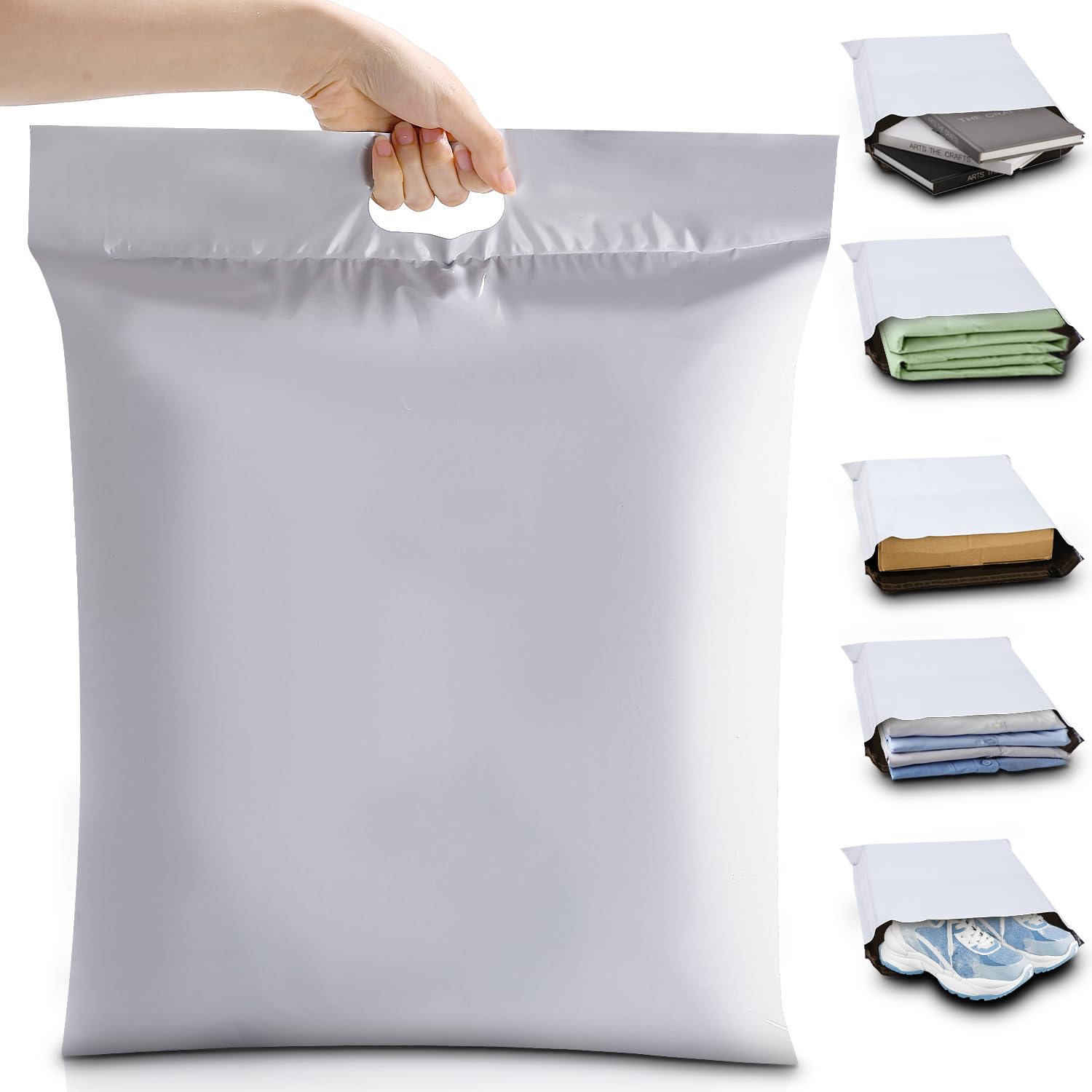 Enveloppe Plastique Expedition Lot de 100 pièces Pochettes d'expédition, Emballage Colis Vetement Conditionnements, Envoi Postal Express Sacs 20X26cm, Enveloppe Sac Plastique, Pochette Envoie Colis