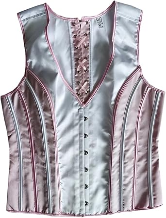 Wjnvfioo Mens Tight Corset Flat Slimm Waist Shaping Vest Vintage Waistcoat Lace Up Body Shaper Costume