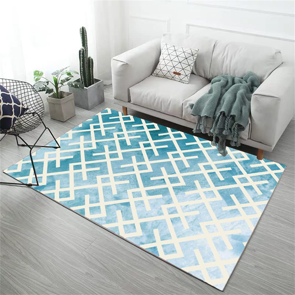 Alfombras,Alfombras de Habitacion,Alfombras Salon,Alfombras Dormitorio,Alfombras Infantiles,Alfombras Antideslizante Lavables,Alfombras Pasillo,Modernas Alfombras 3D Grandes,Cielo azul 70x140cm