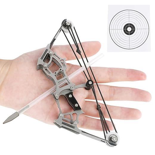 SHARROW Compound Bogen und Pfeile Set für Jugend und Erwachsene, Taschenbogen Compoundbogen Pfeile Kit mit Zielscheibe für Bogenschießen Outdoor Schießen