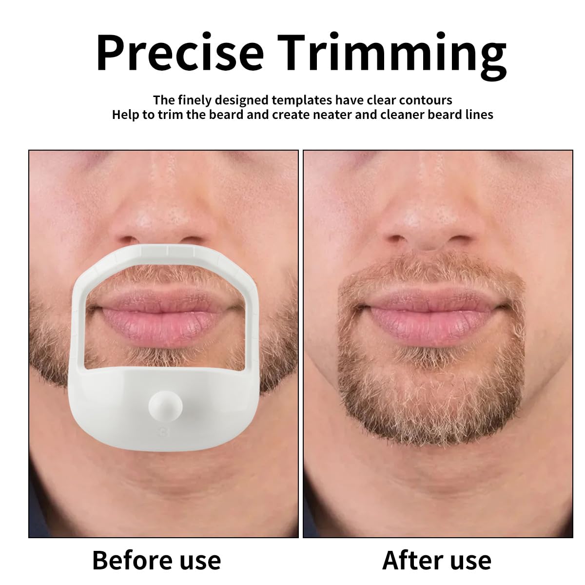 5 Dimensioni Di Modello For Rasatura Pizzetto For Barba Strumento For Modellare La Barba Forniture For Rifinitura For Uomo Modello For Rifinitura Barba Simmetrica For Pizzetto Da Barba(Black)