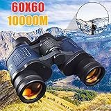 Prismáticos de alta claridad 60 x 60 HD 10000 M de alta potencia para caza al aire libre óptico Lll visión nocturna binocular zoom fijo