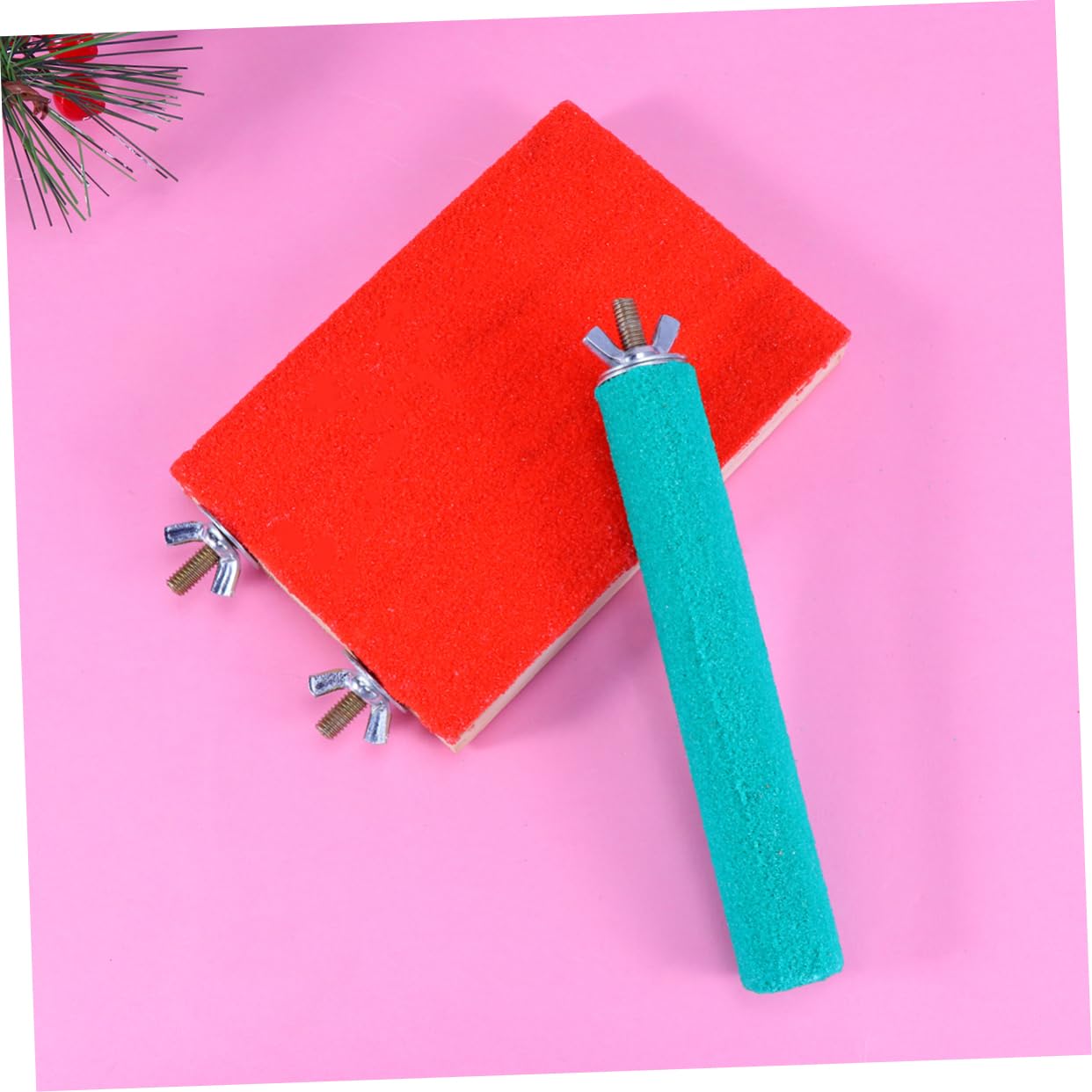 POPETPOP 3sets Per Per Manto e Barre Per La Rettifica Unghie Per Pappagalli e Piccole Creature Accessori Per Colore Casual