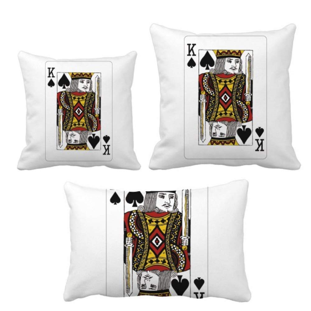 Coussin Spade K noir et blanc pour canapé de salon moderne