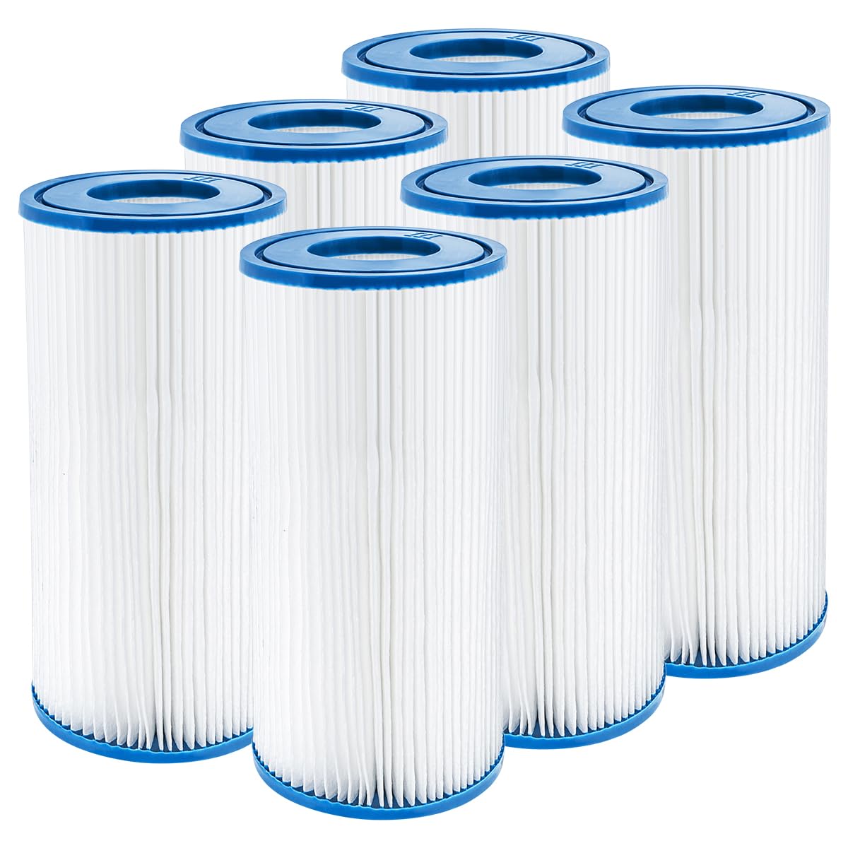 Filtro Cartuccia per Intex Tipo a Piscina 29002, Filtri Cartucce per Pompe,per Cartuccia Filtro Piscina Aspirapolvere Piscine Pompa Tendalino 6 Pezzi