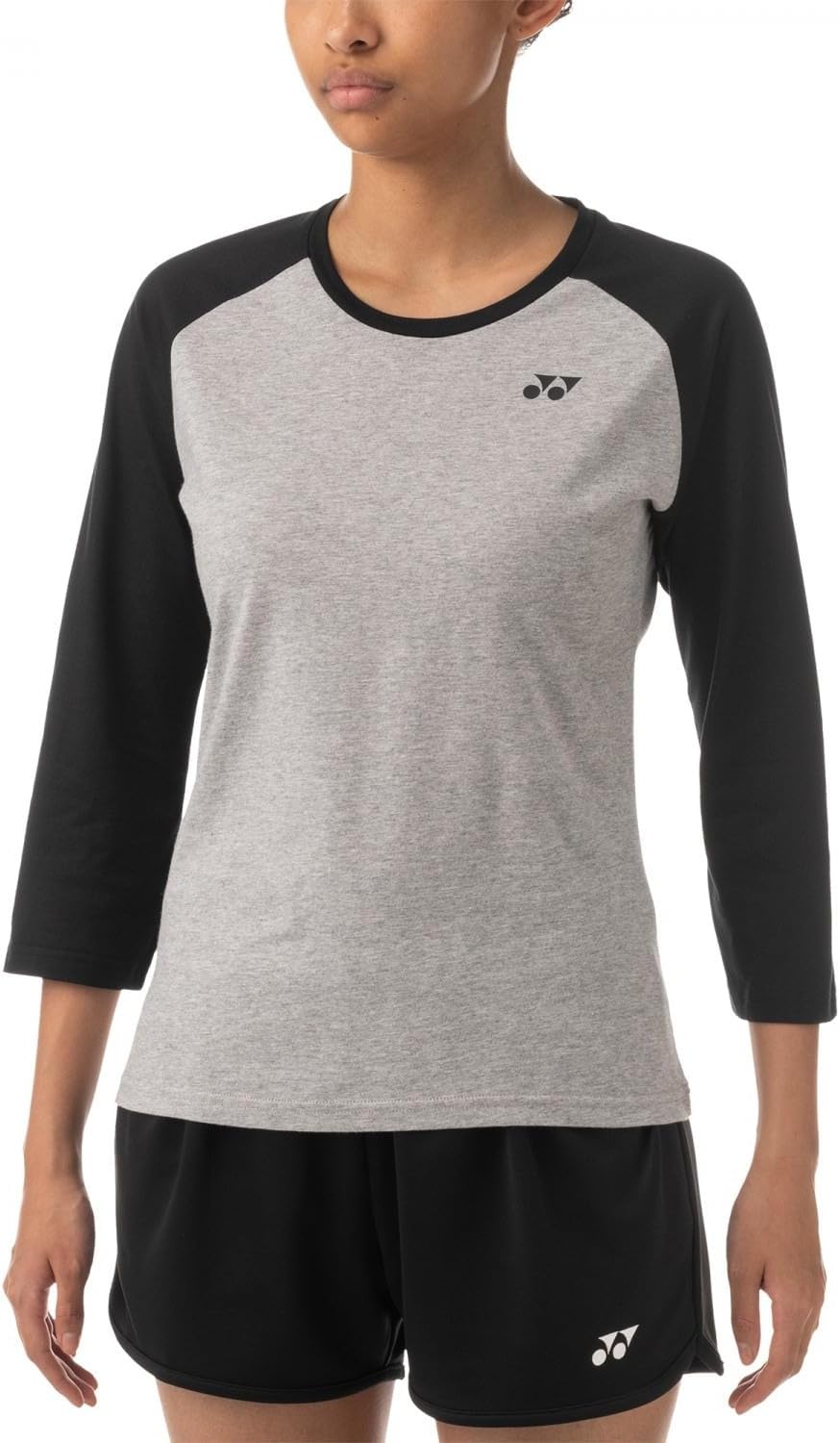 YONEX Women's 3/4 Sleeve Raglan T-Shirt, Athletic Sports Top