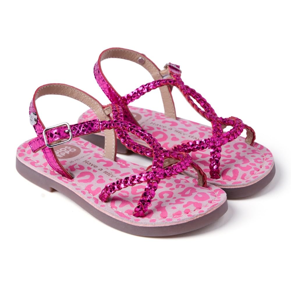 GIOSEPPO Boy's Girl's Boden T-Strap, Fuchsia, 11 UK Child