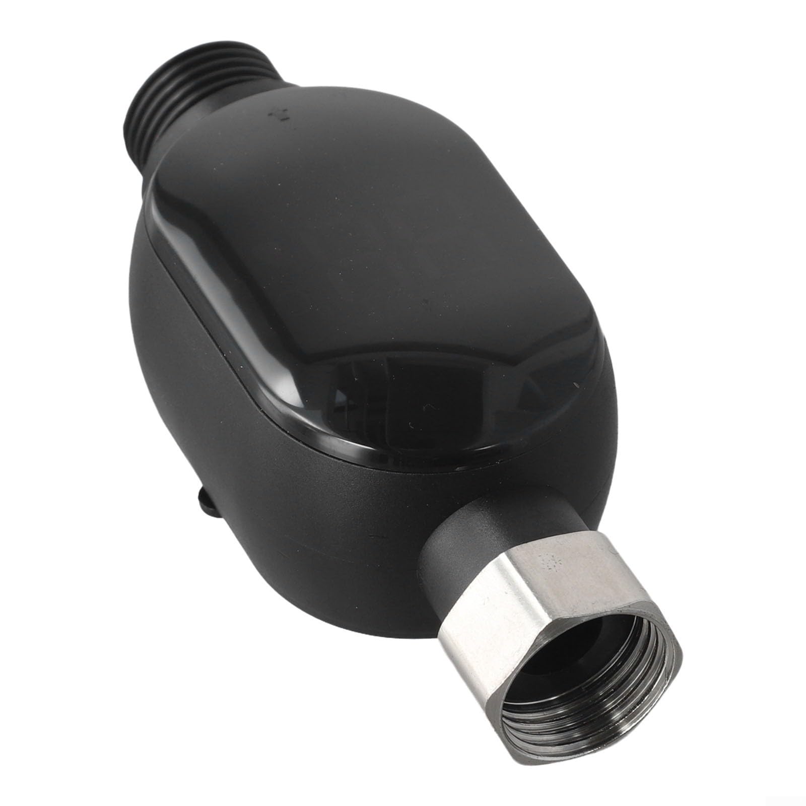 KiraKira Thermomètre de douche numérique avec écran couleur LED, capteur de température de robinet étanche, sécurité pour bain de bébé, 0-99 pour portée, interface 1/2", noir