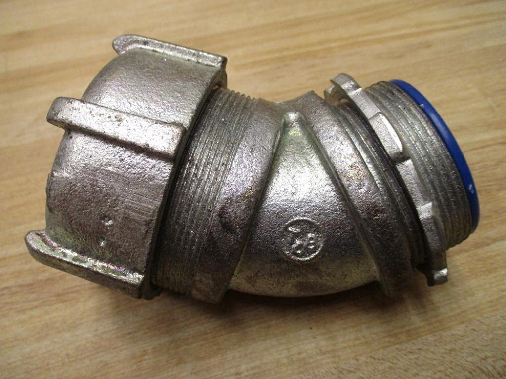2 inch Trade, Malleable Iron, Angled Threaded Liquidtight Connector