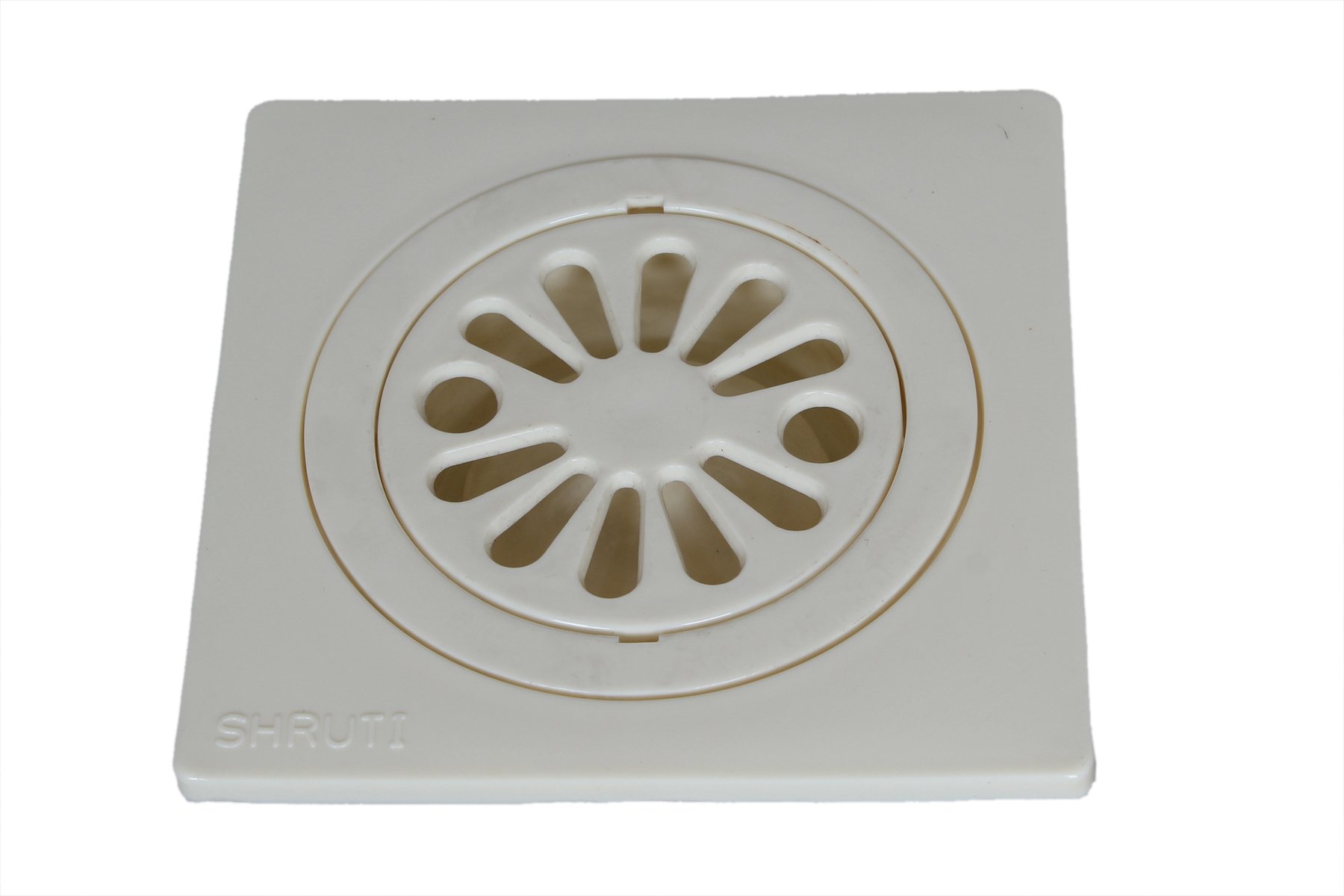 SHRUTI Abs Delux Drainage Cover,Floor Trape,Gutter Jali for All Types of Water Drain Outlet.Anti Cockroach Jali -1267(Off White)