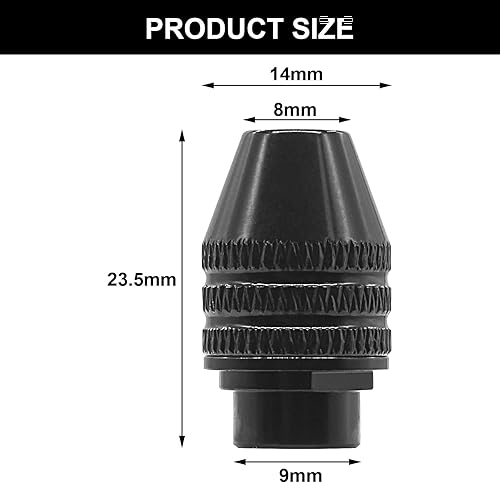 Miniatura 2 de BokWin 2 piezas de repuesto de portabrocas sin llave de cambio rápido, 4486 portabrocas sin llave, ideal para accesorios de herramientas rotativas