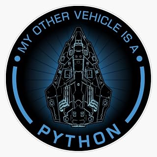 Elite Dangerous: Other Vehicle Python Sticker Bumper Sticker Vinyl Decal 5"