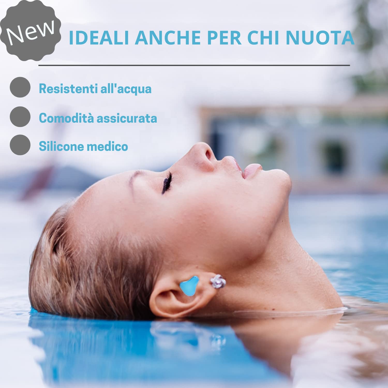 [6 Paia] Tappi Orecchie Per Dormire Universali Massima Qualità, Igiene, Riduzione Rumore Forti, Bloccano Russare, Isolanti, Insonorizzanti, Bambini, Antirumore, Adattabili DPI Professionali