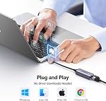 UGREEN USB C Adaptateur Ethernet Gigabit, Thunderbolt 3 RJ45 LAN Convertisseur Compatible avec interrupteur, MacBook Pro/Air, iPhone 17 Pour/Max, iPad, XPS, Galaxy S22 S21 Livre de surface