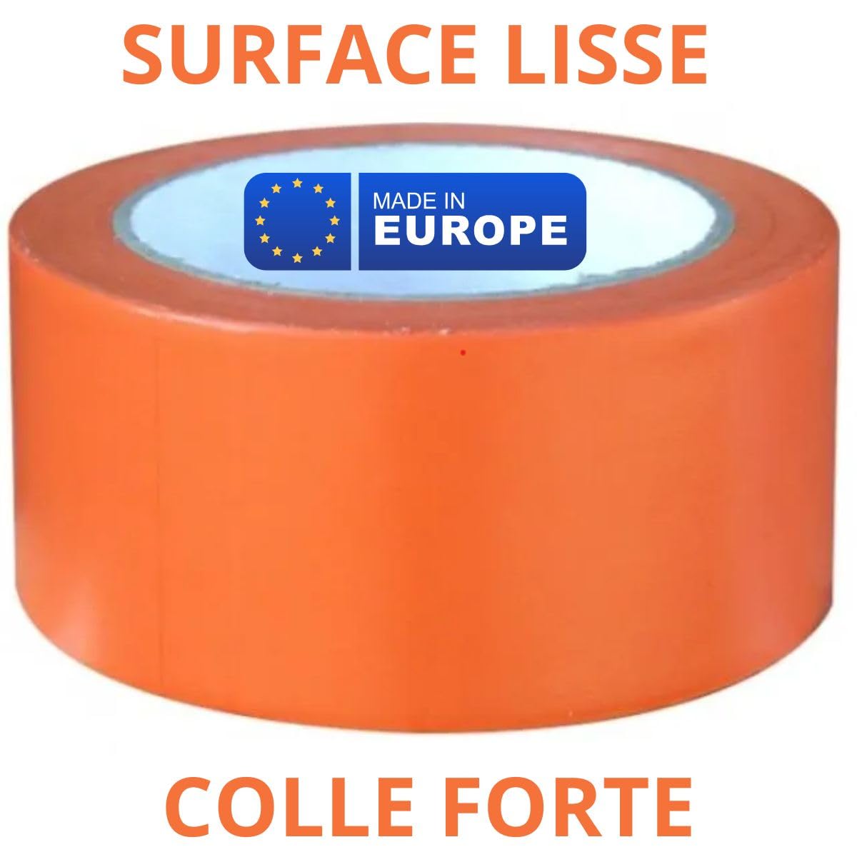 Scotchs Orange de Chantier (PVC) | 6 Rouleaux Ruban Adhésif (0,50 cm X 33 m) | Travaux et Chantiers | Toutes Surfaces | Bricolage - Etanchéité - Isolement - Protection | Ultra résistant 140 µ