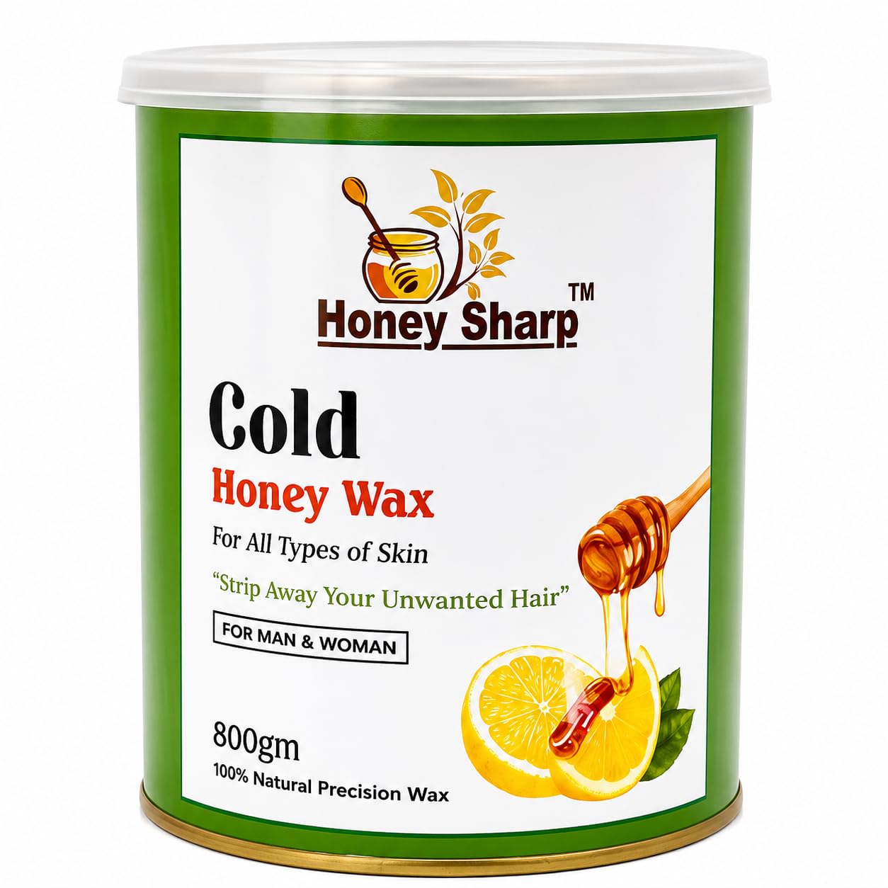 Honey Sharp Cold Honey Wax, 800g, Natural Hair Removal Wax for All Skin Types, For Men and Women-image-42