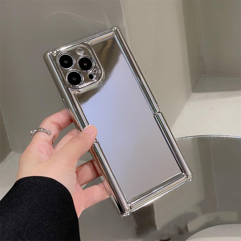 Coque iPhone 14 Pro antichoc silicone argent pour regarder vos vidéos