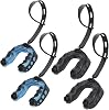 4Pack Football Mouth Guard with Strap, Soft Youth Mouth Guard Professional Sports Mouthguard for Boxing, Hockey, Lacrosse,Basketball, MMA, Rugby and Jujitsu