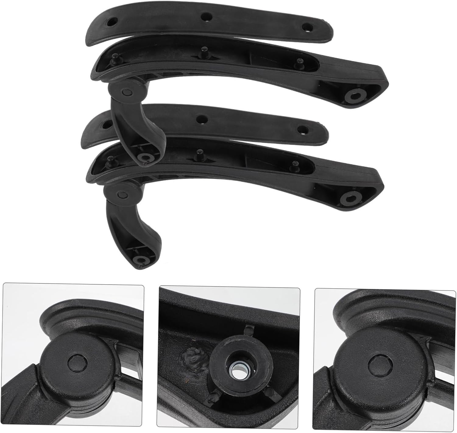 Wakauto 2Pcs Office Chair Armrest Replacement Ergonomic Arm Pads for Daily Use Compatible with Task and Swivel Chairs Suitable for Pregnant Women Elderly and Injured Users