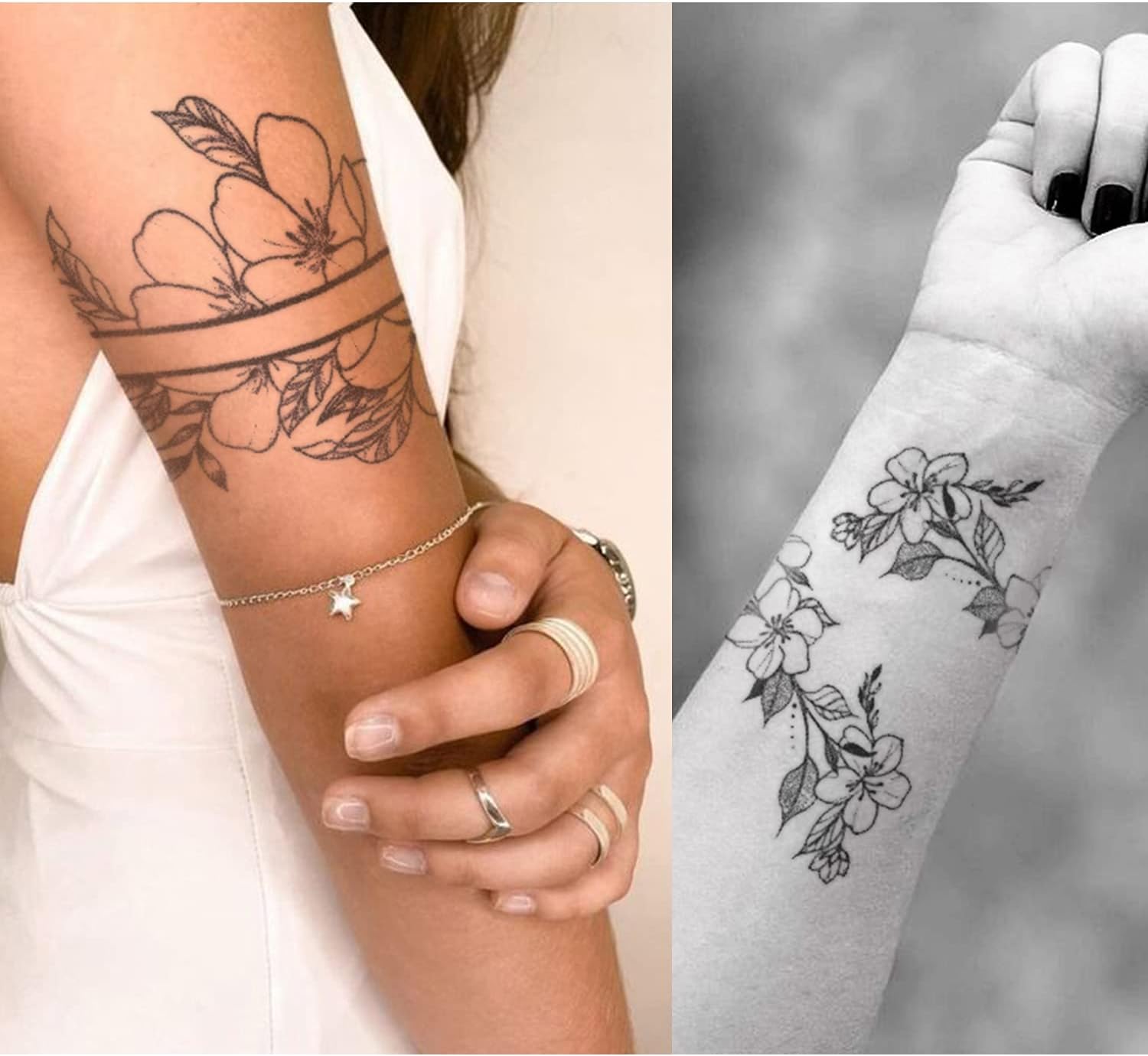 AWAKEN Temporary Fake Tattoos Semi Permanent Juice Tattoo Stickers Plant-based Waterproof Temporary Tattoo Lasts 1-2 Weeks (Design 11) - Image 3