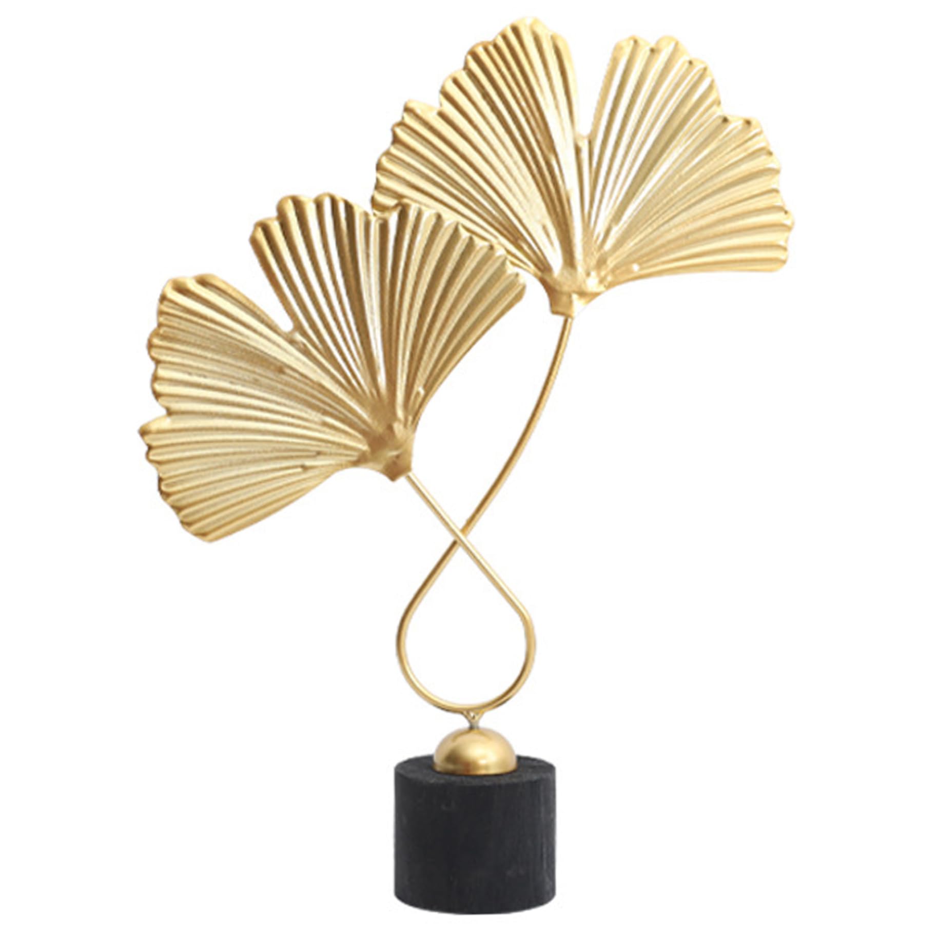 Decoración de Hojas de Ginkgo para estanterías vacías sin vida