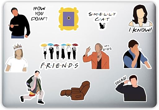 Friends Laptop Notebook Tablet Telefon Sticker Set 001
