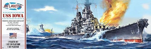 Atlantis USS Iowa Big Battleship Kit de Modelo de Plástico 1535 Juguete y Pasatiempo