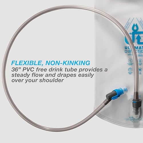 Miniatura 5 de Ultimate Direction Depósito de agua, vejiga de hidratación con pajita para senderismo, correr, atletas de resistencia, fabricado por Hydrapak,