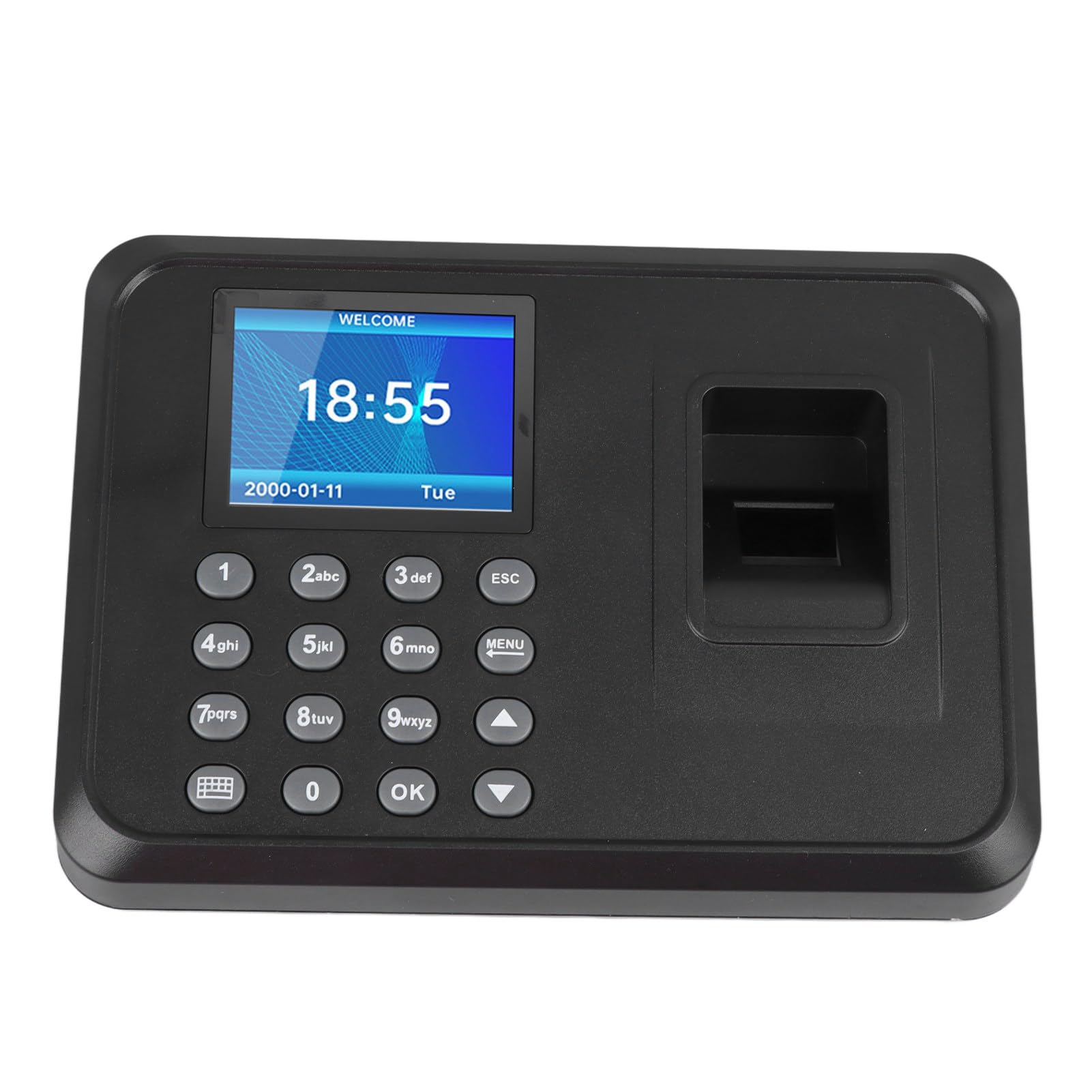 Precise Fingerprint Time Clock for Office, Fast Response, Accurate Attendance Record, Multilingual Support, User-Friendly Operation