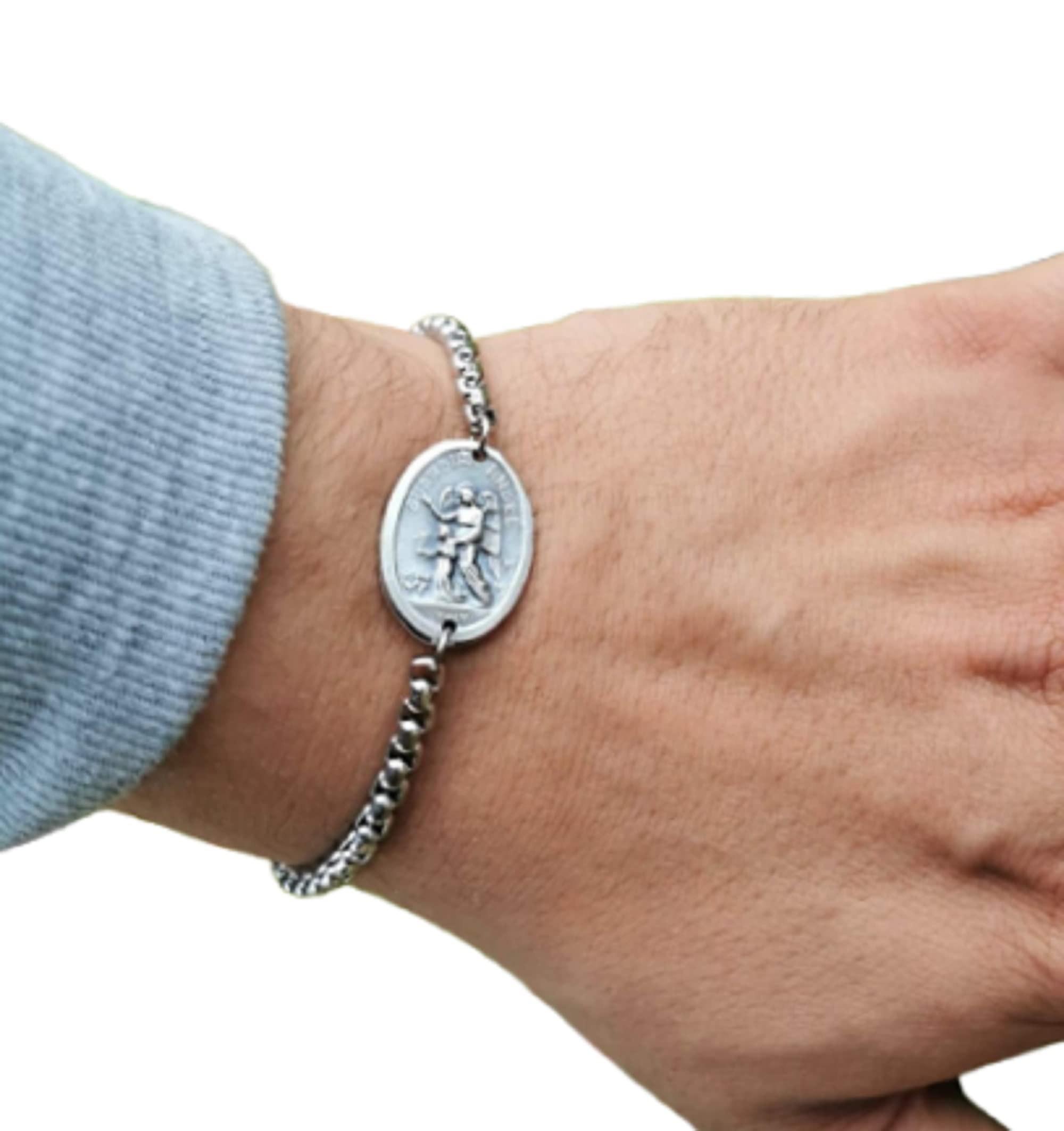 Saint St Raphael Guardian Angel Bracelet Catholic Gift Adjustable