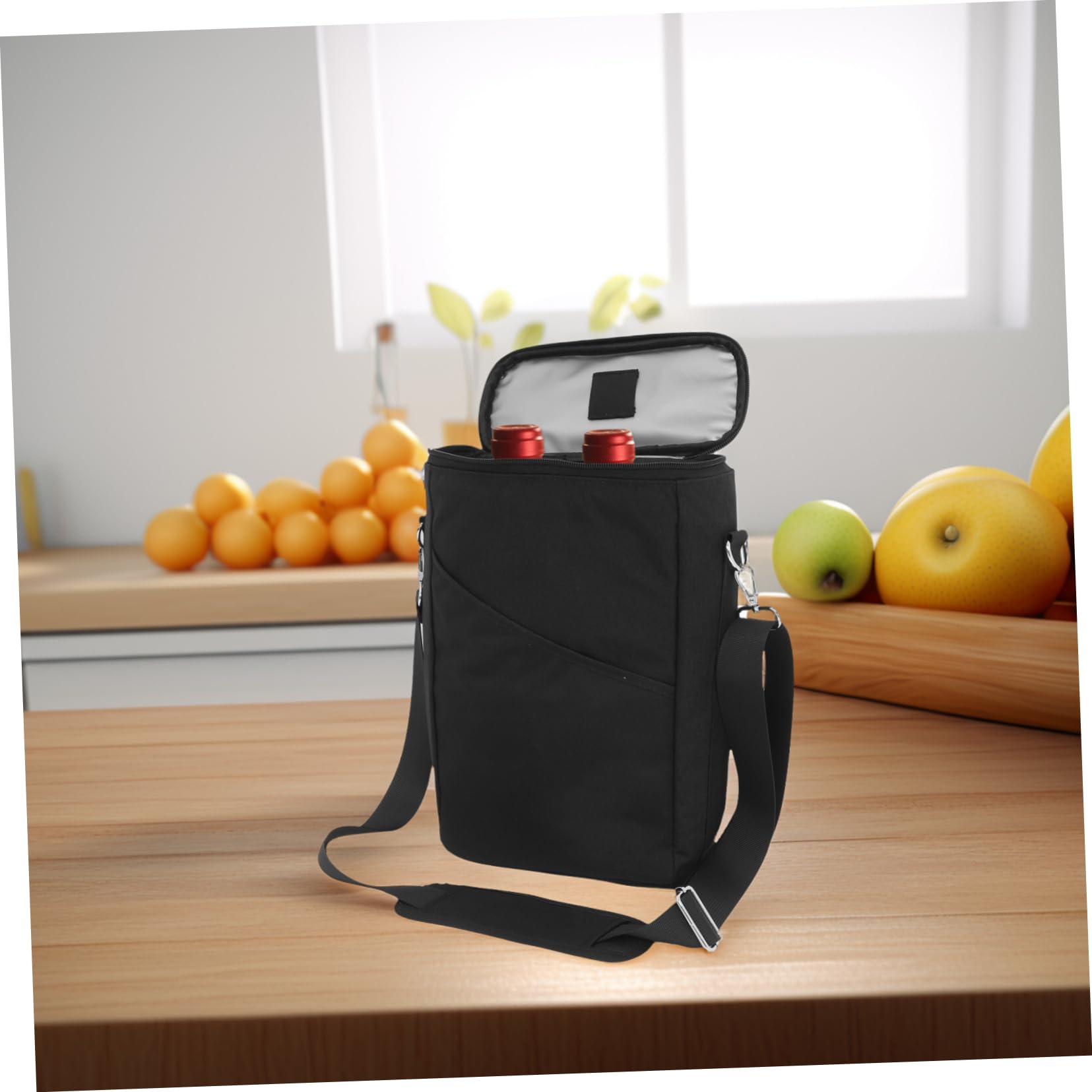 Bolsa Enfriadora De Vino Para Viajes Portabotellas Hermético Con Correa Ajustable Bolsa Térmica Para Almacenamiento De Copas De Vino