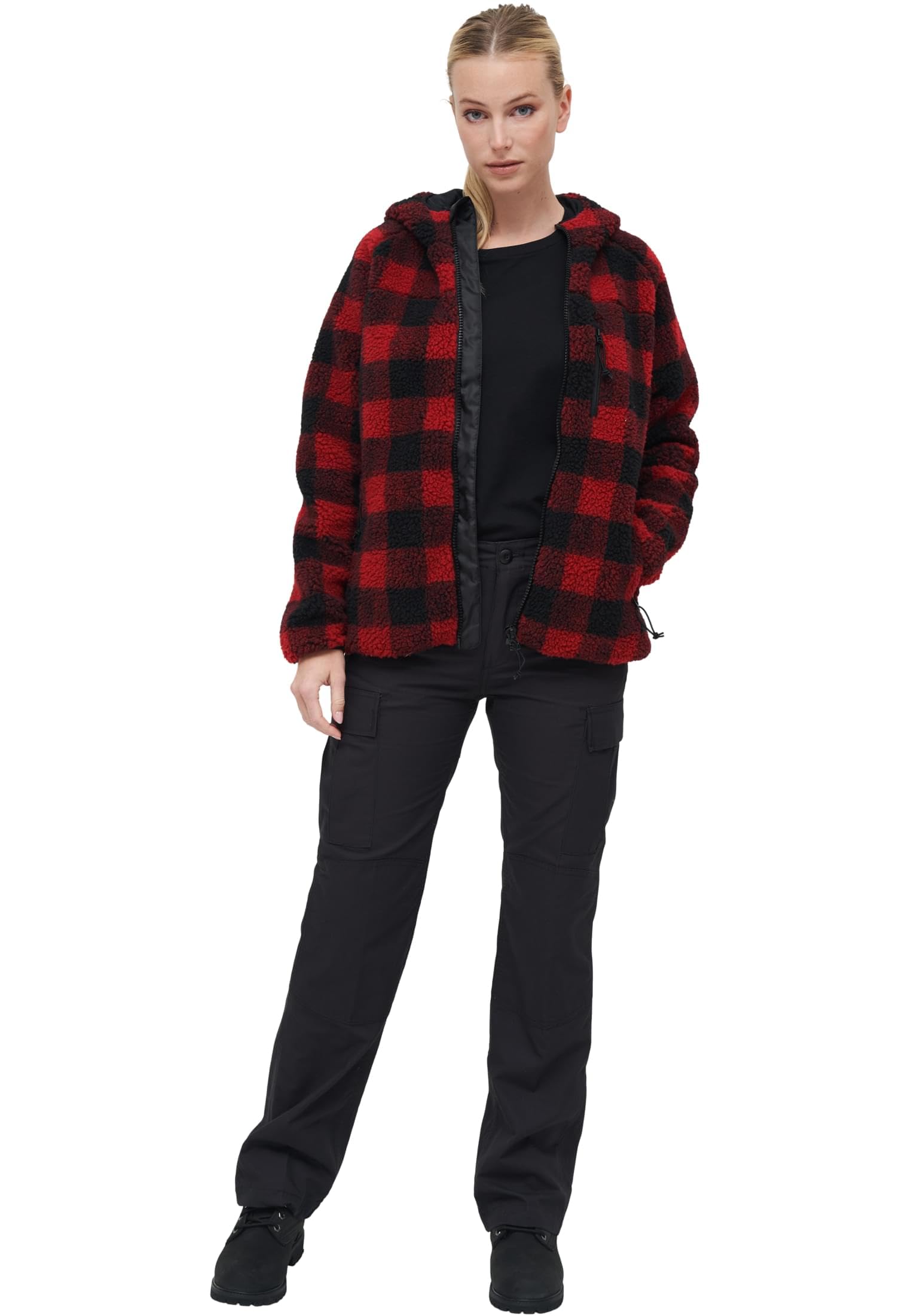Brandit Women Teddyfleece Jacket Hooded | mehrere Fabvarianten, Größen XS bis 5XL