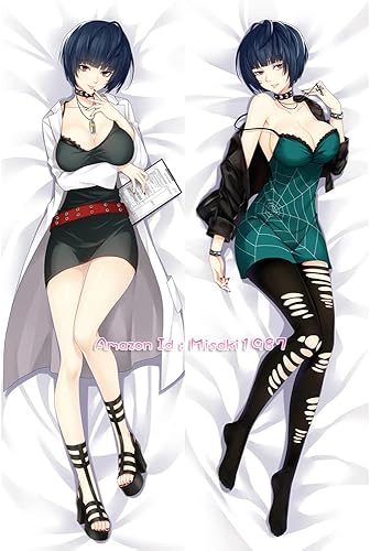 MISAKI1987 Persona 5 Tae Takemi Anime Girl Dakimakura - Funda de almohada para abrazar el cuerpo 591in x 197in piel de melocotón A