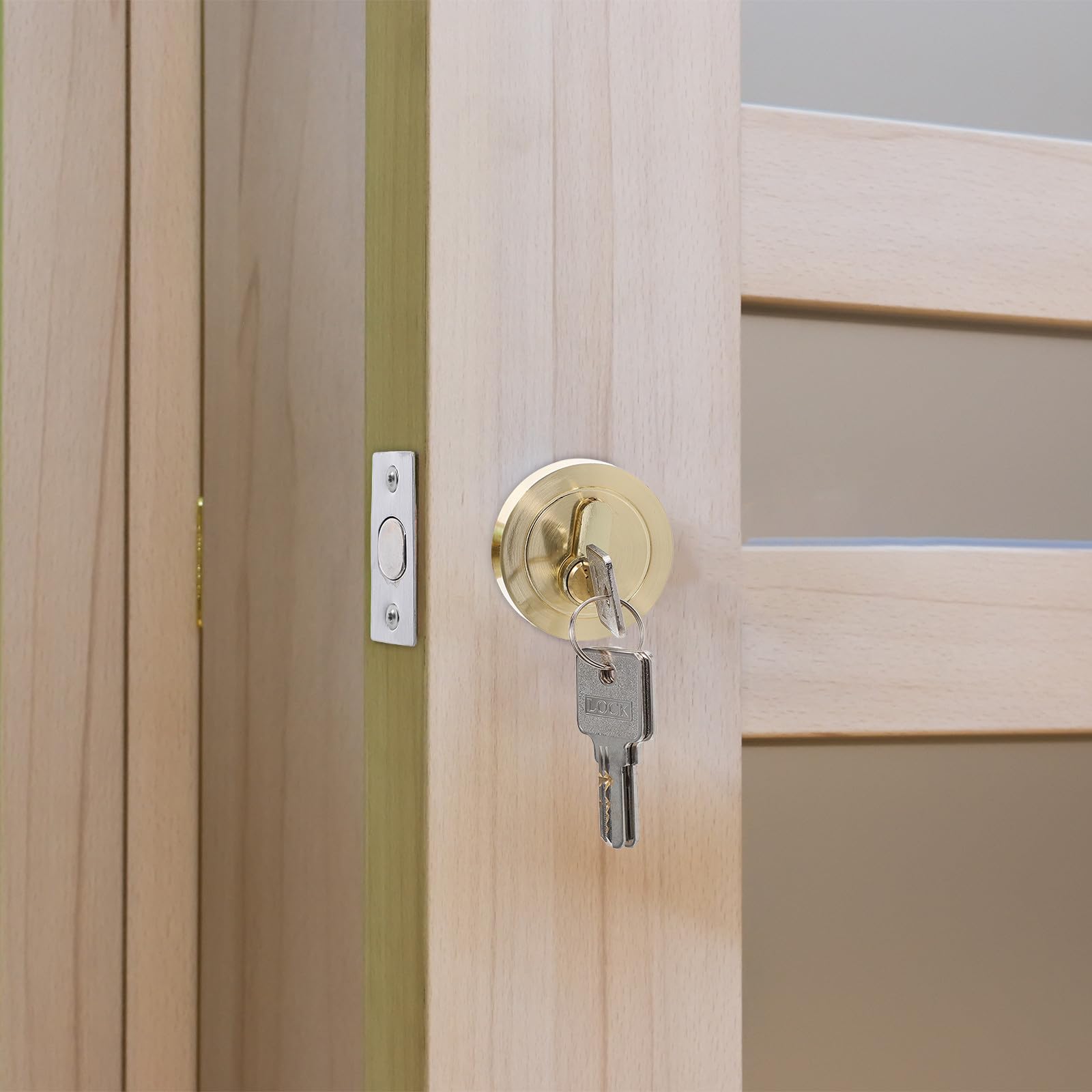 Cerradura de Puerta Cilindro Llave para Dormitorio