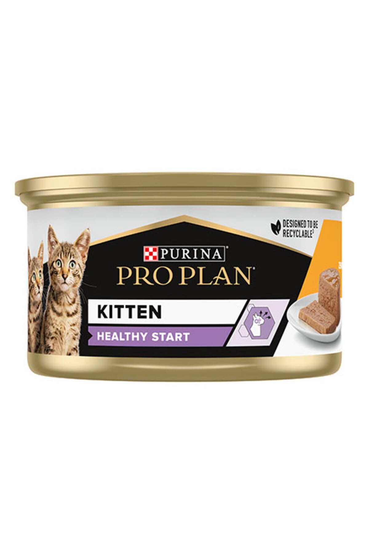 PURINA PRO PLAN Junior Katze, Mousse mit Huhn, 24 Dosen à 85 g
