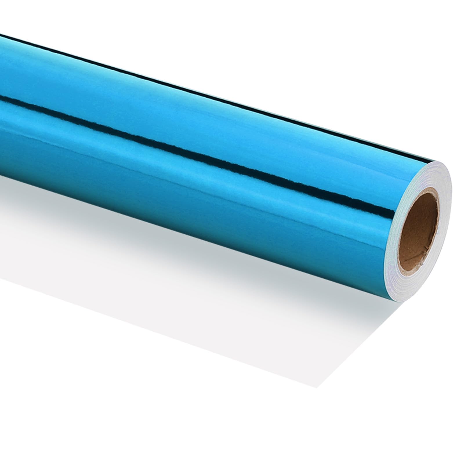 PATIKIL Carta Da Regalo Metallizzata, 18 Pollici x 600 Pollici (49.2 Piedi) Rotolo Carta Da Regalo Opaca 120 GSM per Regali Natale Matrimoni Compleanni Donne Uomini, Azzurro Chiaro