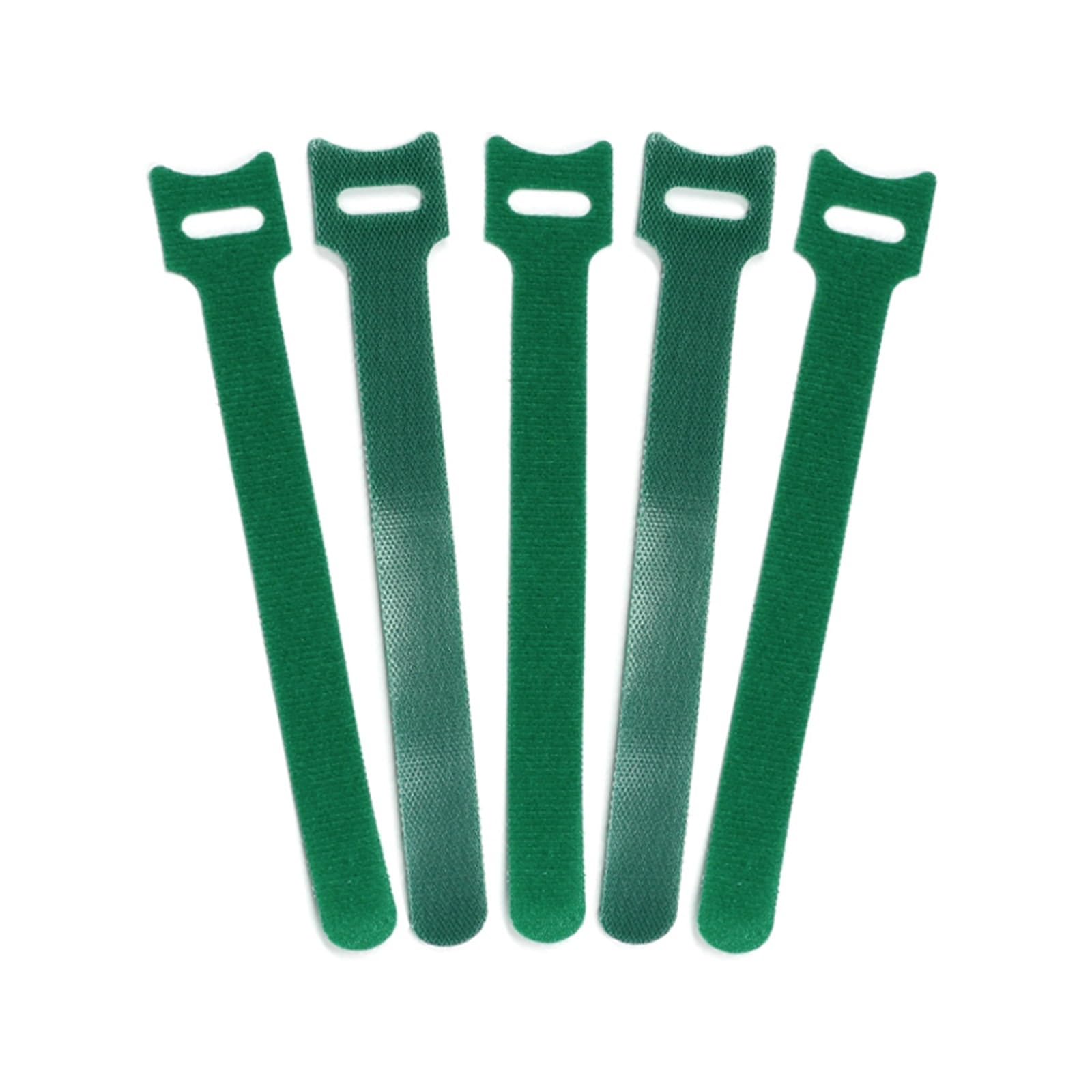 Data Cable Tie 100pcs Cable Ties 200mm Reusable Fastener Hook and Loop Wire Tie Adjustable Straps Organizer Fastening Tape for Cord Organization(Green)