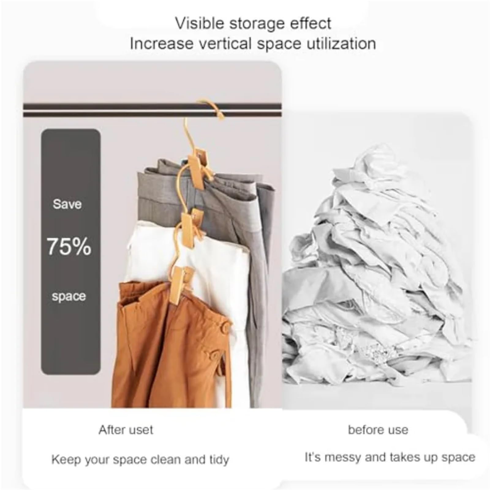 Lot de 10 pinces à linge en métal doré pour accrocher des cintres à linge, chapeaux, vêtements