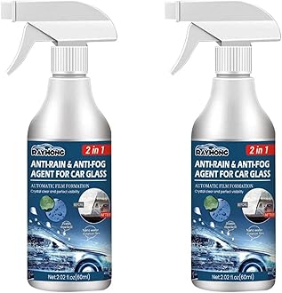 Anti Fog Car Windscreen Spray | Car Glass Waterproof Coating Agent | 2 in 1 Anti-Fog & Anti-Rain Spray for Car Rearview | Anti-Fog Spray for Car Windshield Glasses (60ml)