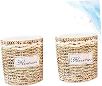 Vista 7 de MERRYHAPY 2 latas de riego para plantas de interior, contenedor transparente, violetas africanas, maceta tejida, maceta de riego automático, macetas