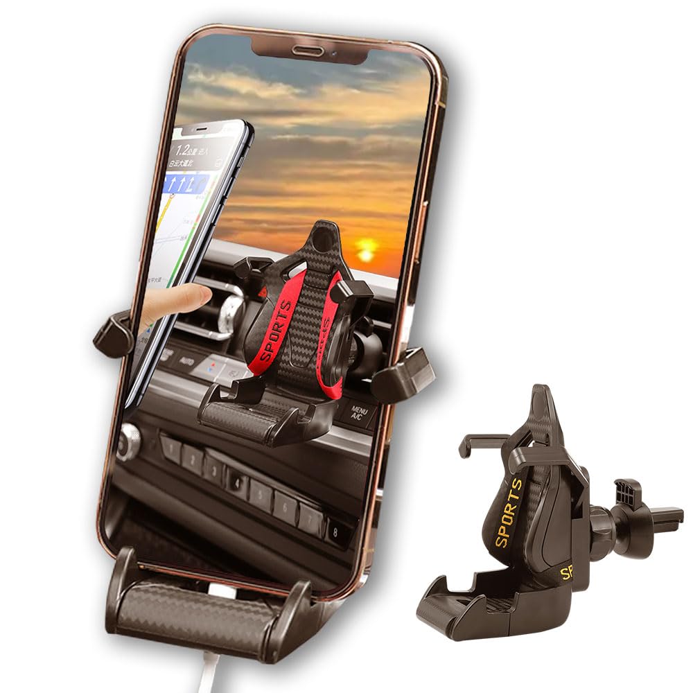 Soporte universal para teléfono móvil para ventilación de coche, estilo asiento de corredor, para teléfonos iPhone y Android, soporte para smartphone, accesorio de automóvil, SUV, RV,